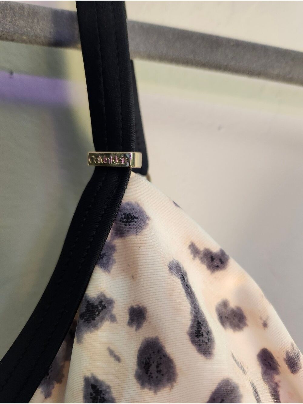 Calvin Klein Neutral Leopard-Print One-Piece Swimsuit - Picture 3 of 7